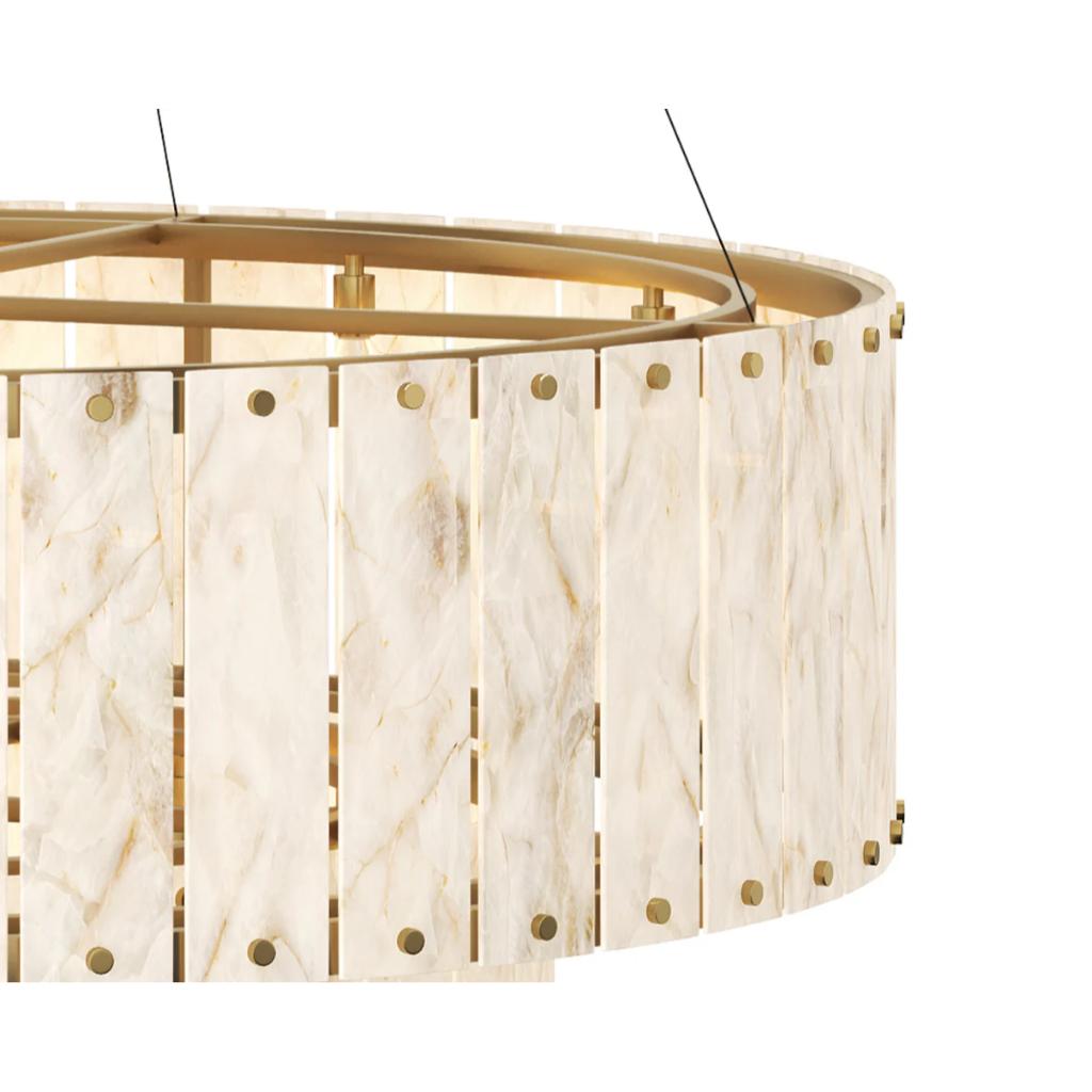 SUNPAN Apsara Natural Spanish Alabaster Chandelier