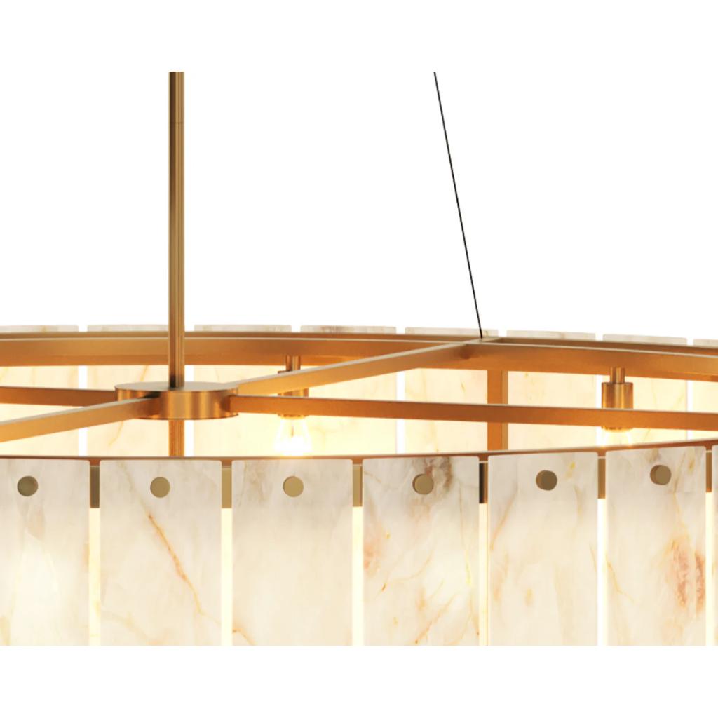 SUNPAN Apsara Natural Spanish Alabaster Chandelier