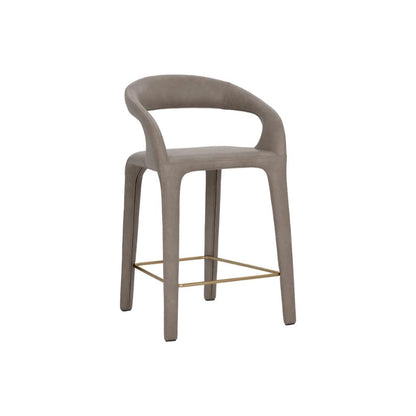 SUNPAN Atika Faux Leather Sculpted Counter Stool