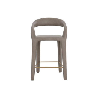 SUNPAN Atika Faux Leather Sculpted Counter Stool