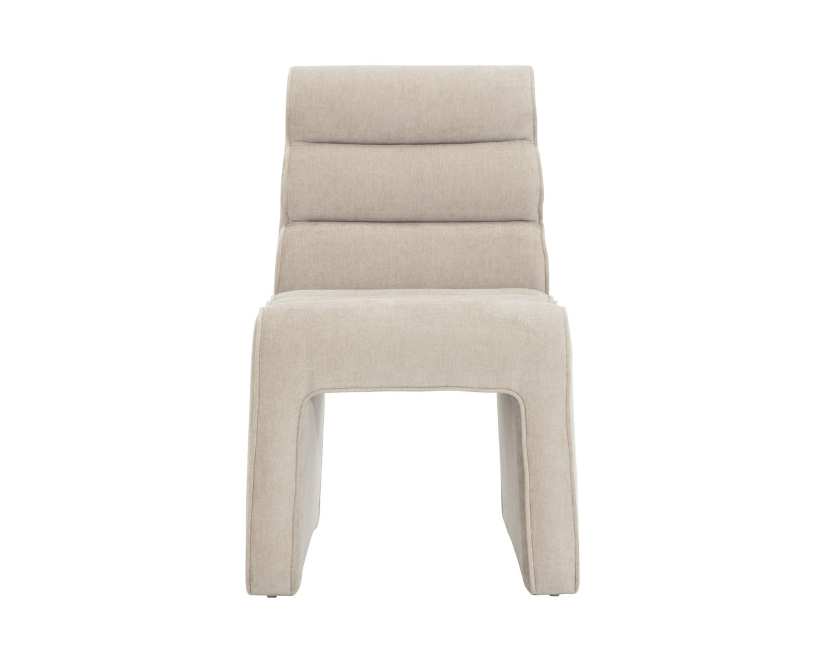 SUNPAN Stuart Tufted Channel Fabric Dining Chair