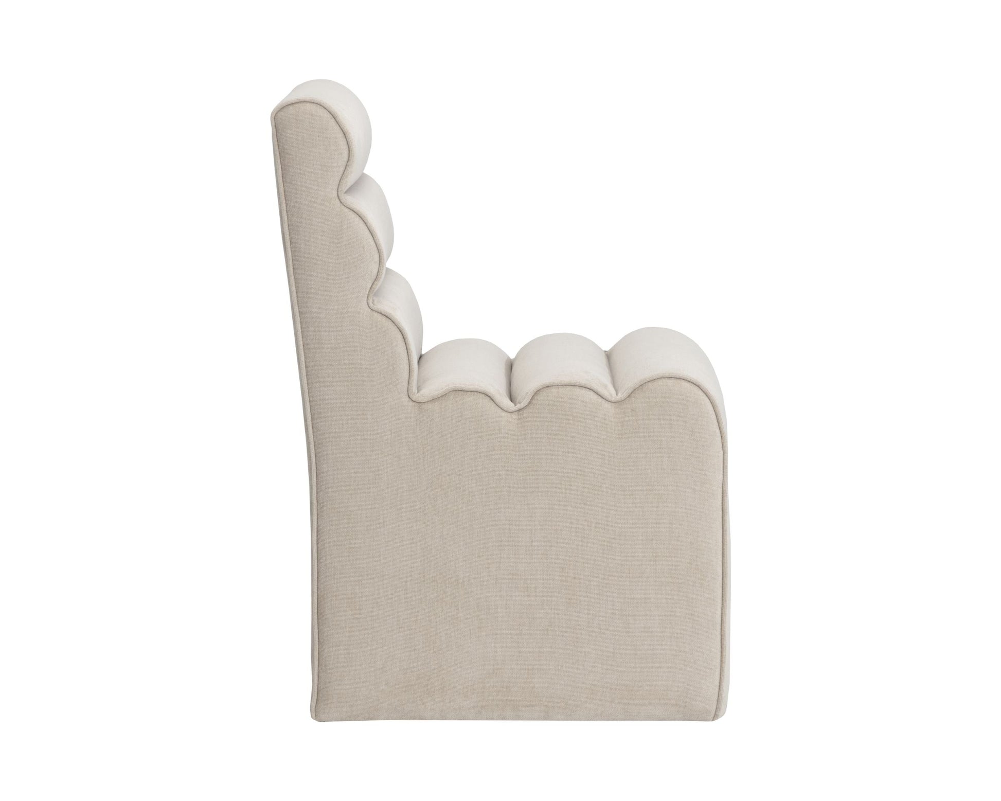SUNPAN Stuart Tufted Channel Fabric Dining Chair