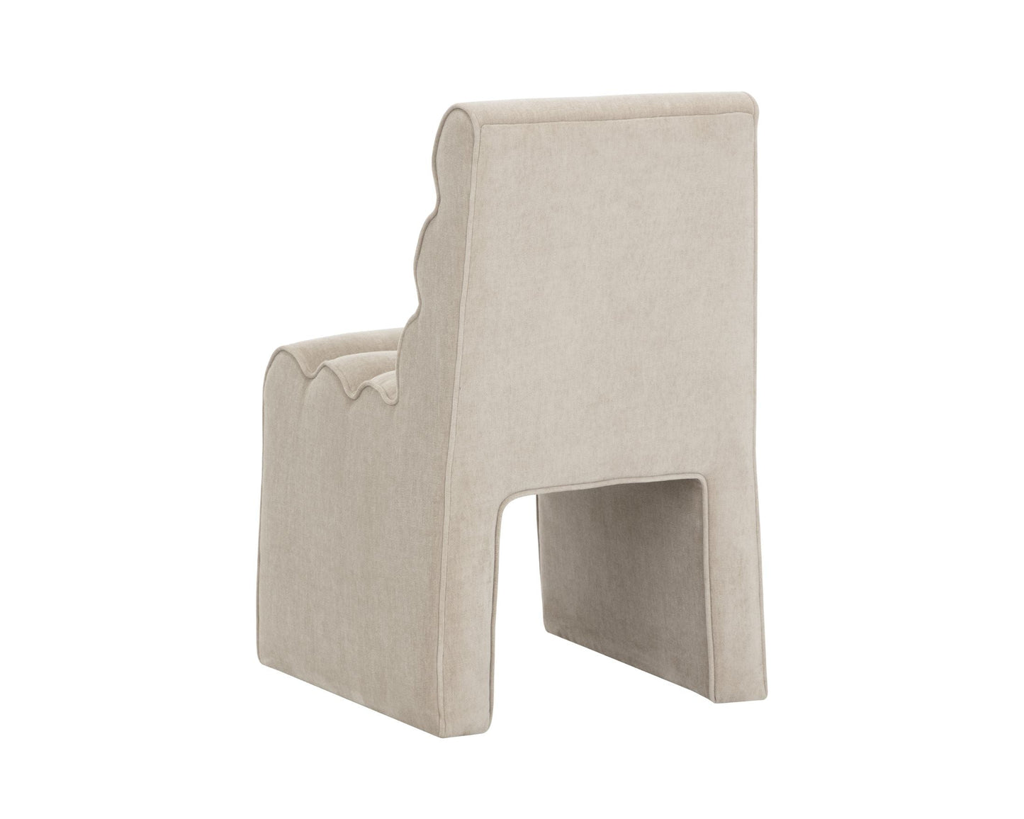 SUNPAN Stuart Tufted Channel Fabric Dining Chair