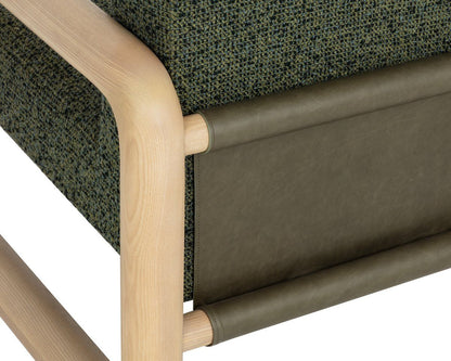 SUNPAN Nubo Green Fabric Lounge Chair