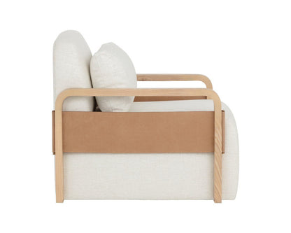 SUNPAN Otso Swivel Fabric Lounge Chair