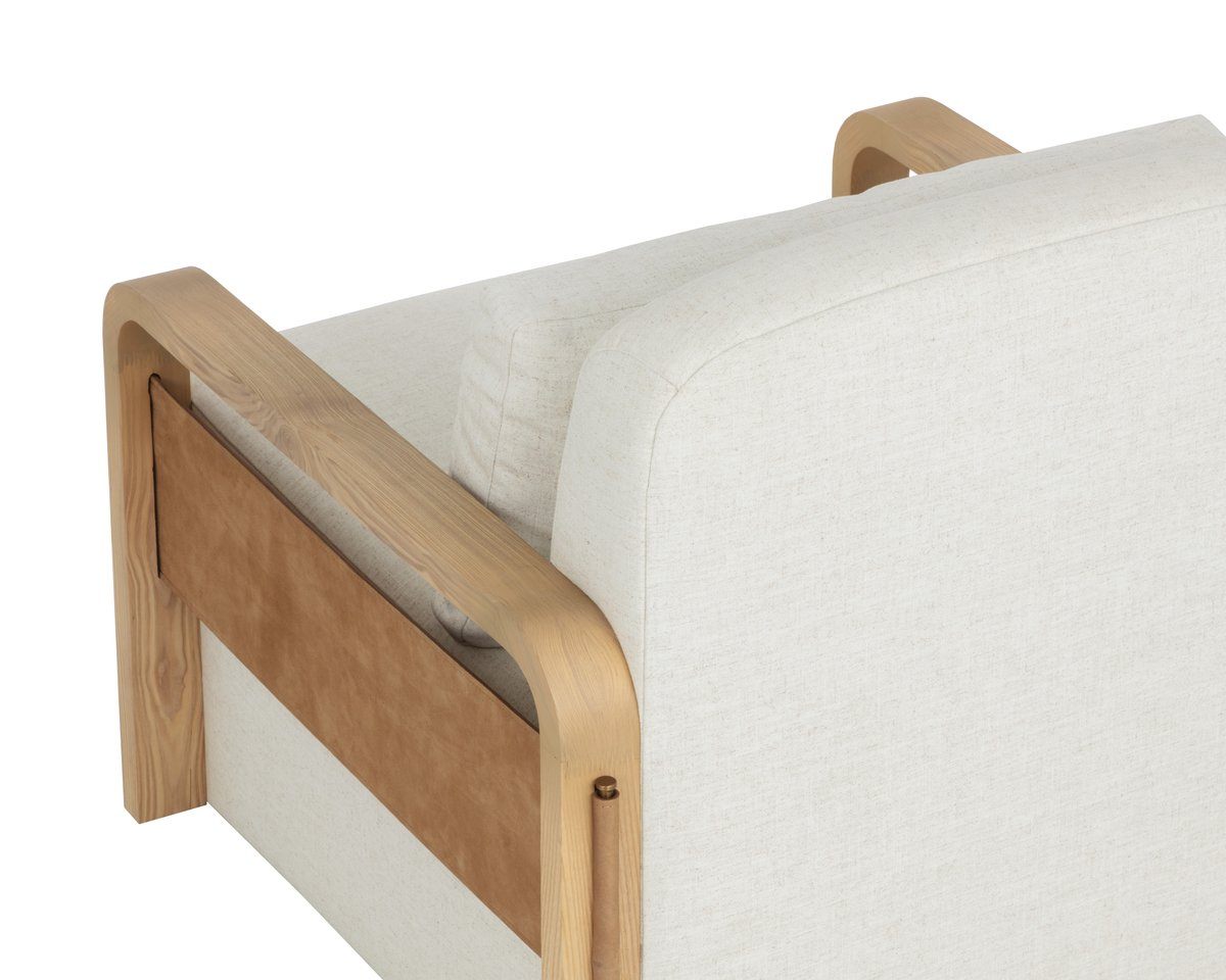 SUNPAN Otso Swivel Fabric Lounge Chair