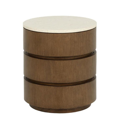 SUNPAN Caldora Three Drawers Wood Nightstand
