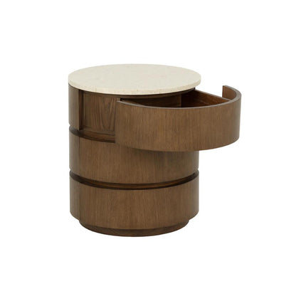 SUNPAN Caldora Three Drawers Wood Nightstand