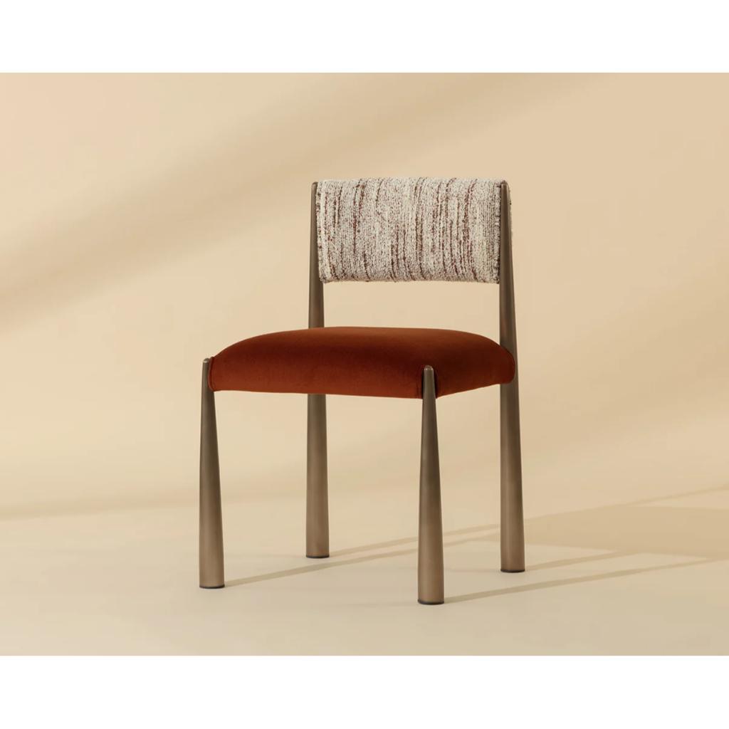SUNPAN Bayard Faux Leather Armless Dining Chair