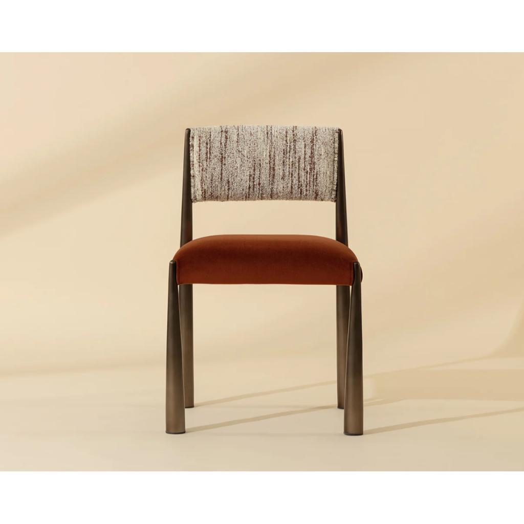 SUNPAN Bayard Faux Leather Armless Dining Chair