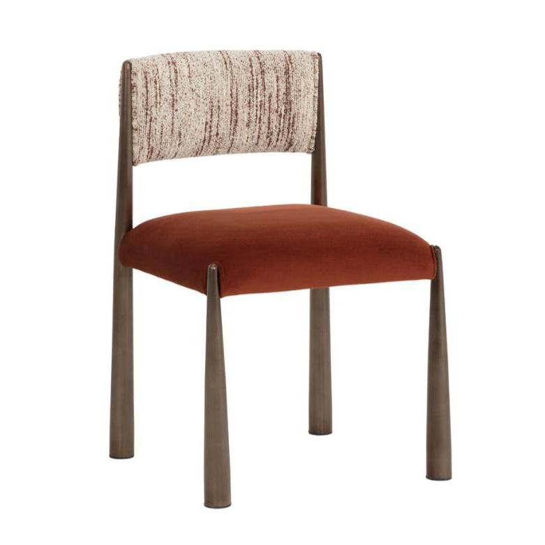 SUNPAN Bayard Faux Leather Armless Dining Chair