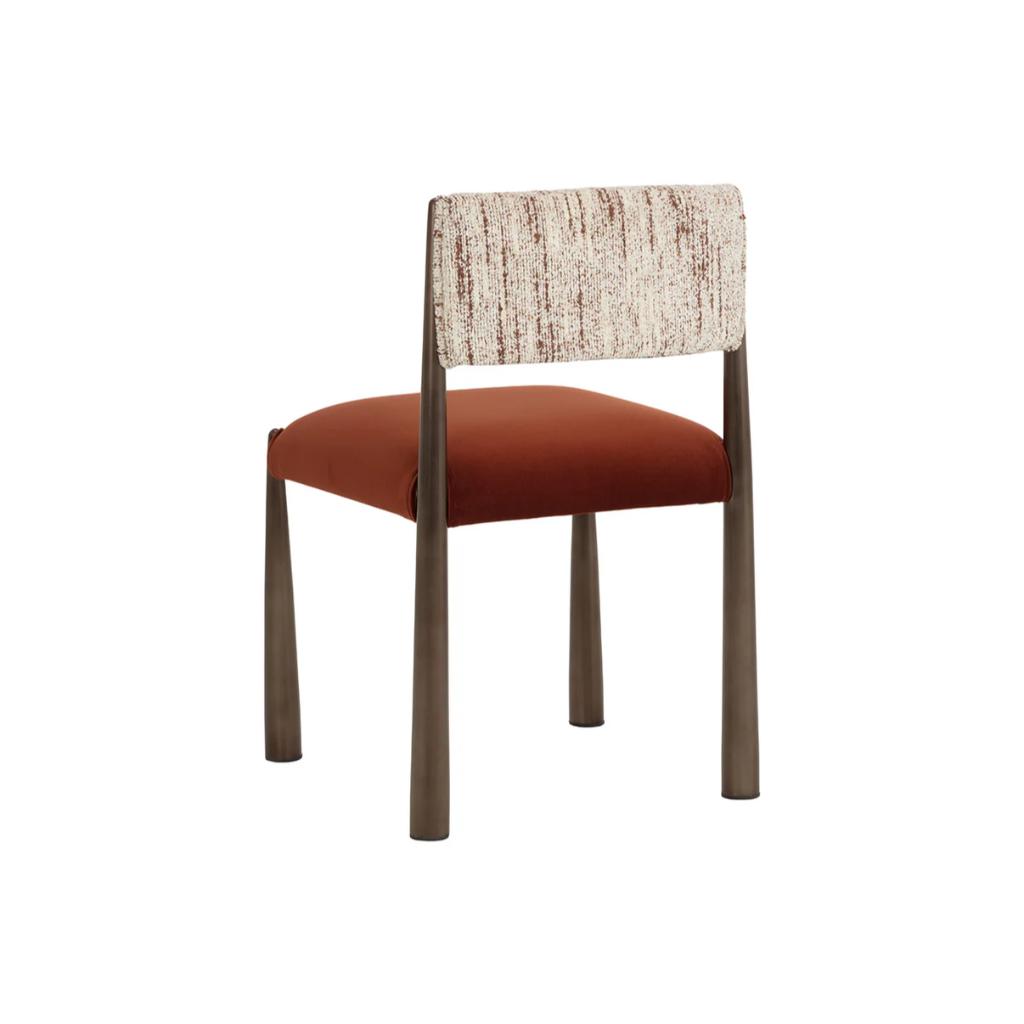 SUNPAN Bayard Faux Leather Armless Dining Chair