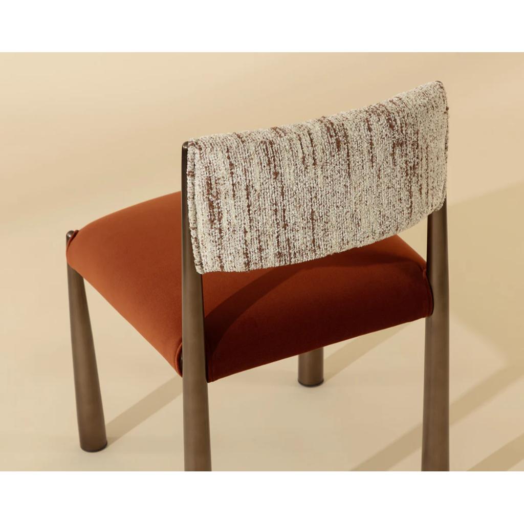 SUNPAN Bayard Faux Leather Armless Dining Chair