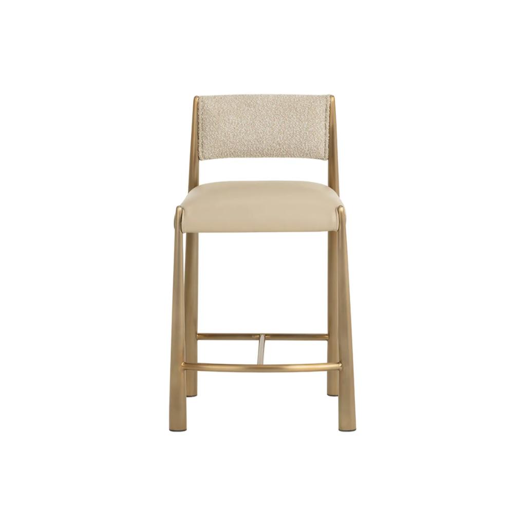 SUNPAN Bayard Faux Leather Counter Stool