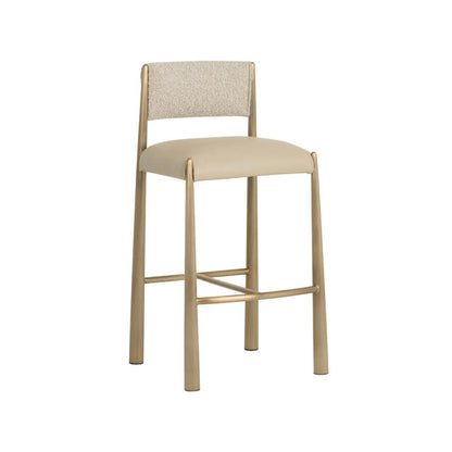 SUNPAN Bayard Faux Leather Barstool
