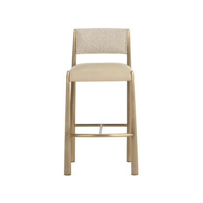 SUNPAN Bayard Faux Leather Barstool