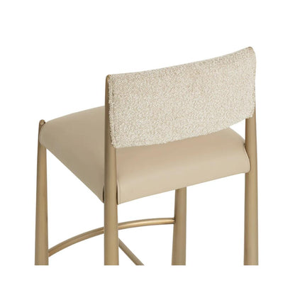 SUNPAN Bayard Faux Leather Barstool