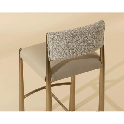 SUNPAN Bayard Faux Leather Barstool