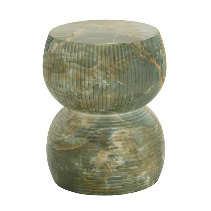 SUNPAN Gemina Green Concrete Outdoor End Table