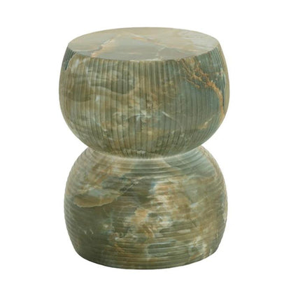 SUNPAN Gemina Green Concrete Outdoor End Table