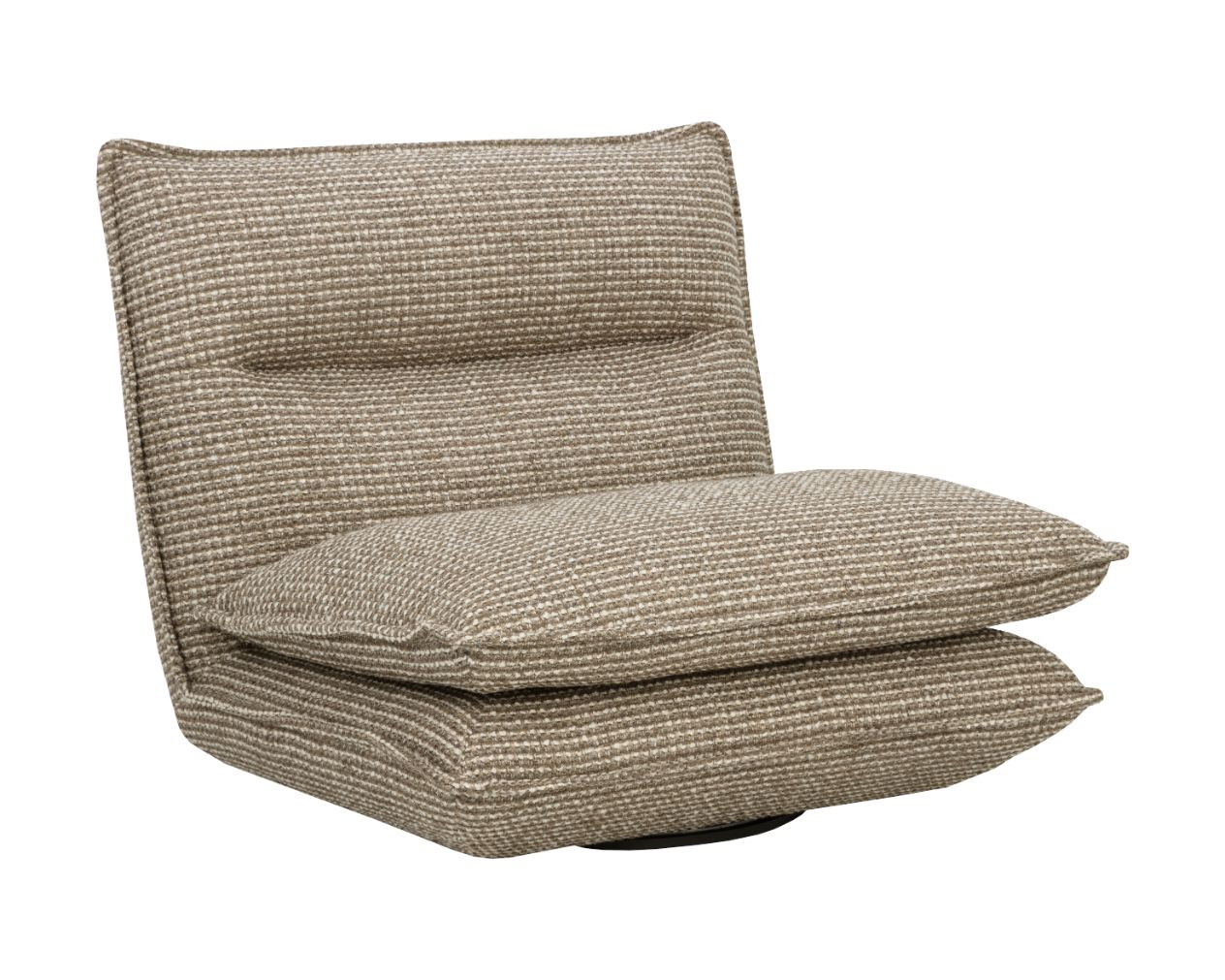 SUNPAN Colson Leather Swivel Armless Chair