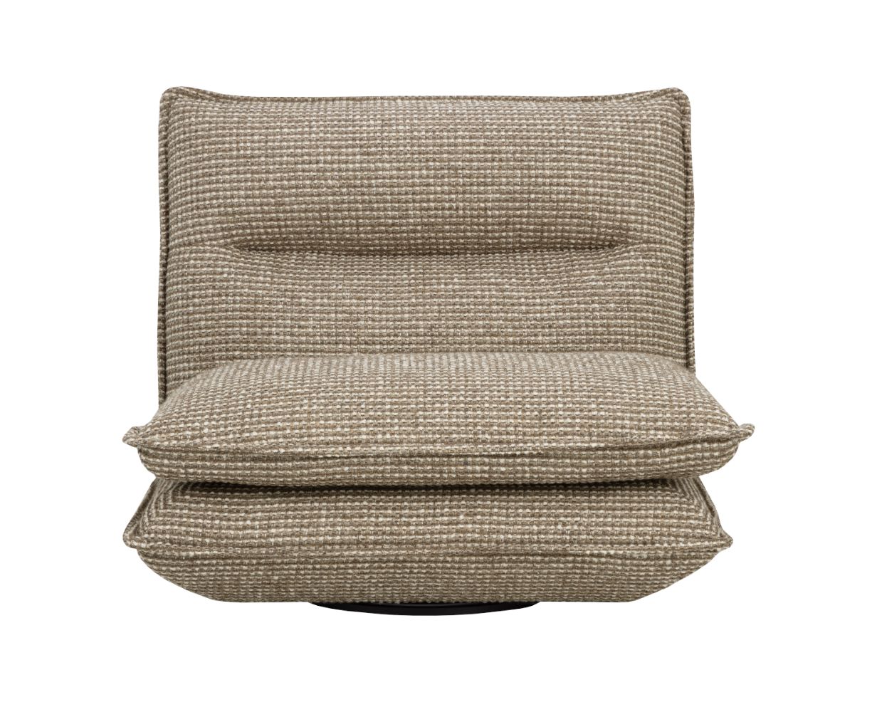 SUNPAN Colson Leather Swivel Armless Chair