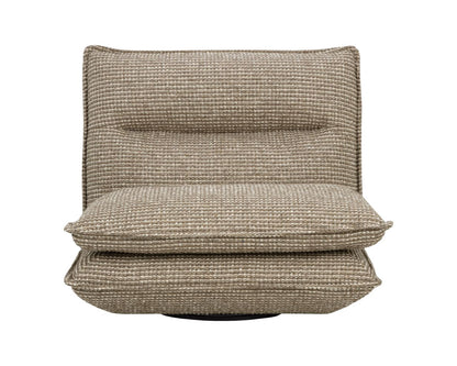 SUNPAN Colson Leather Swivel Armless Chair