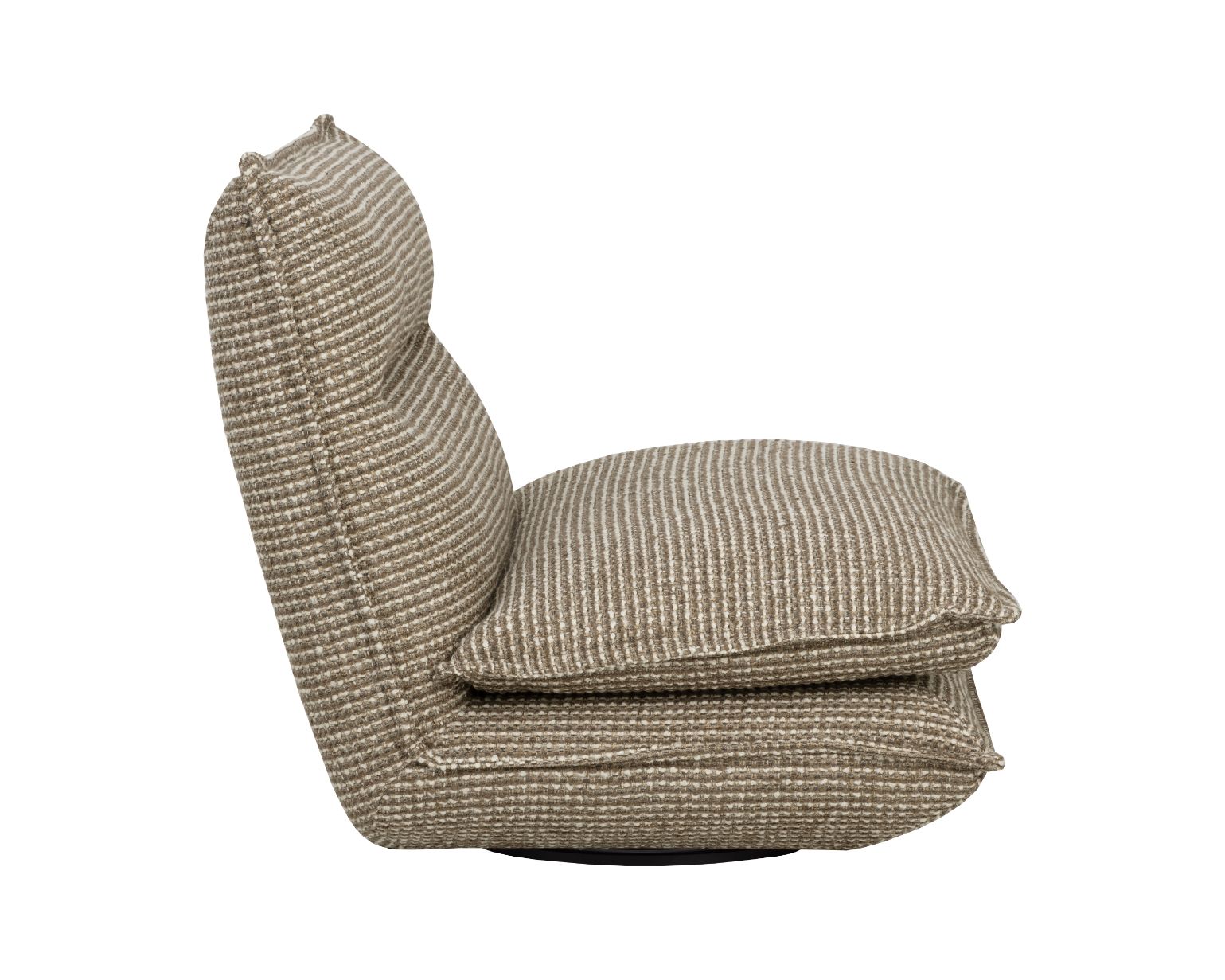 SUNPAN Colson Leather Swivel Armless Chair
