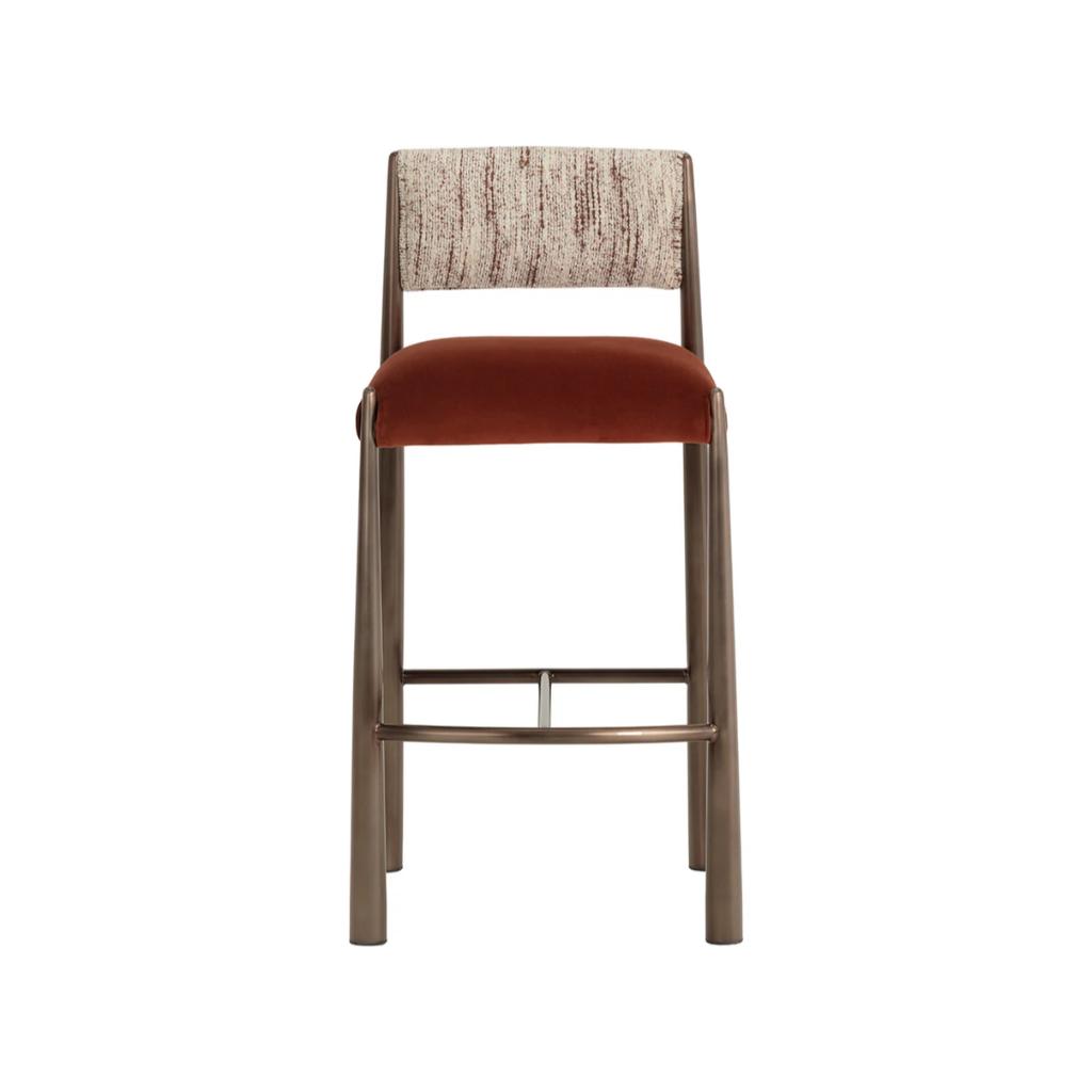 SUNPAN Bayard Faux Leather Barstool