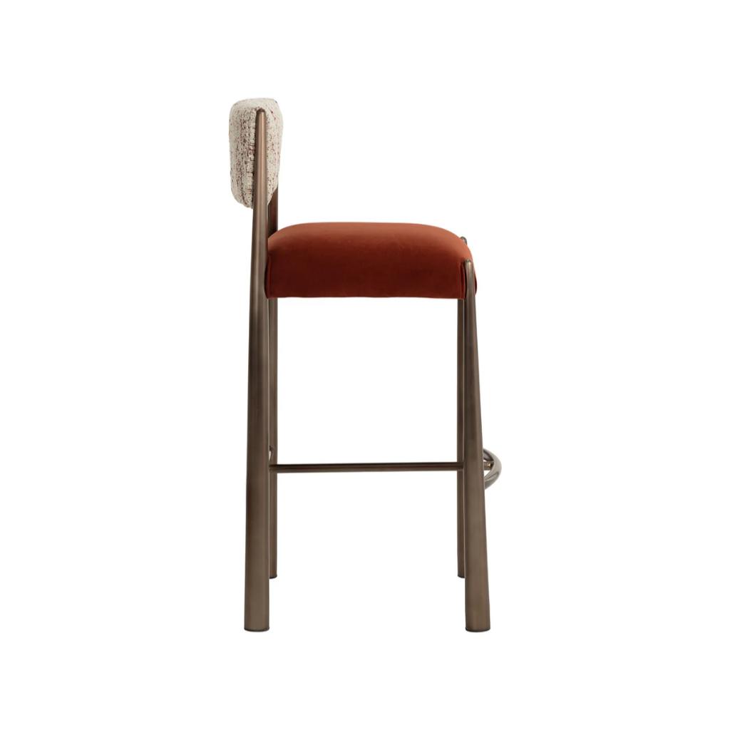 SUNPAN Bayard Faux Leather Barstool