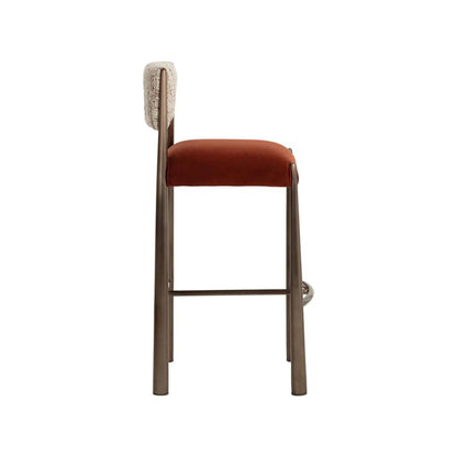 SUNPAN Bayard Faux Leather Barstool