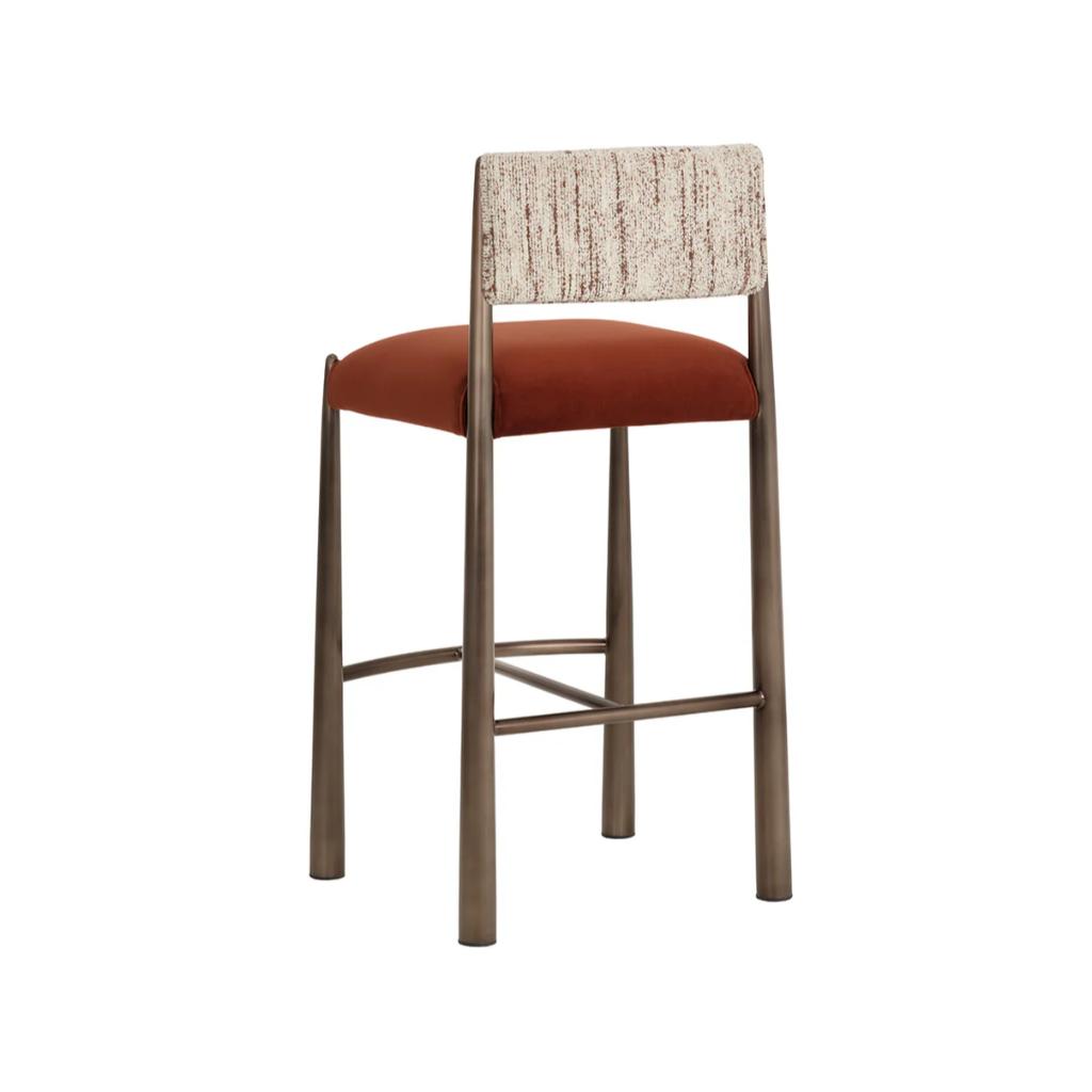SUNPAN Bayard Faux Leather Barstool