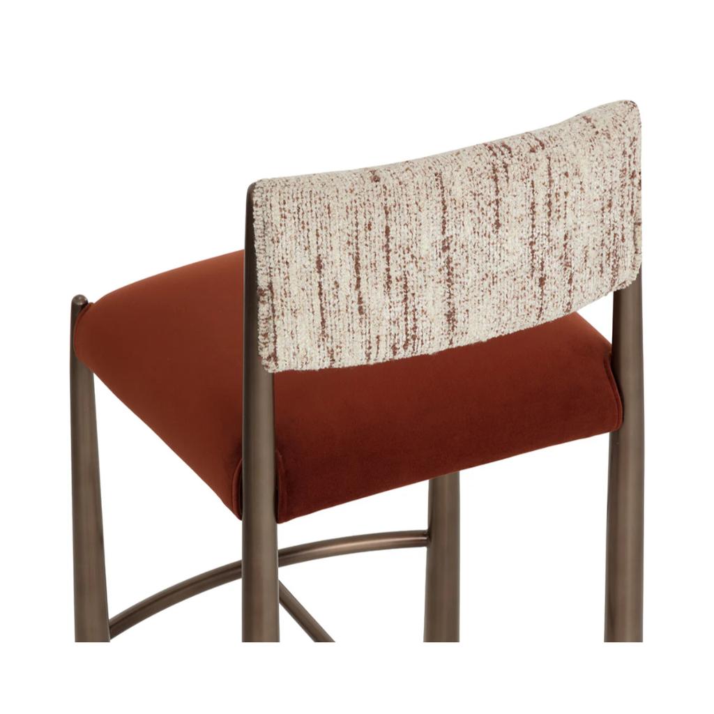 SUNPAN Bayard Faux Leather Barstool