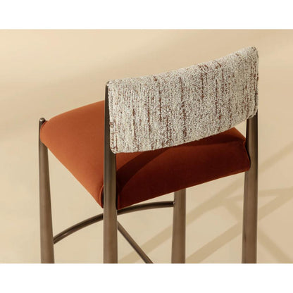SUNPAN Bayard Faux Leather Barstool