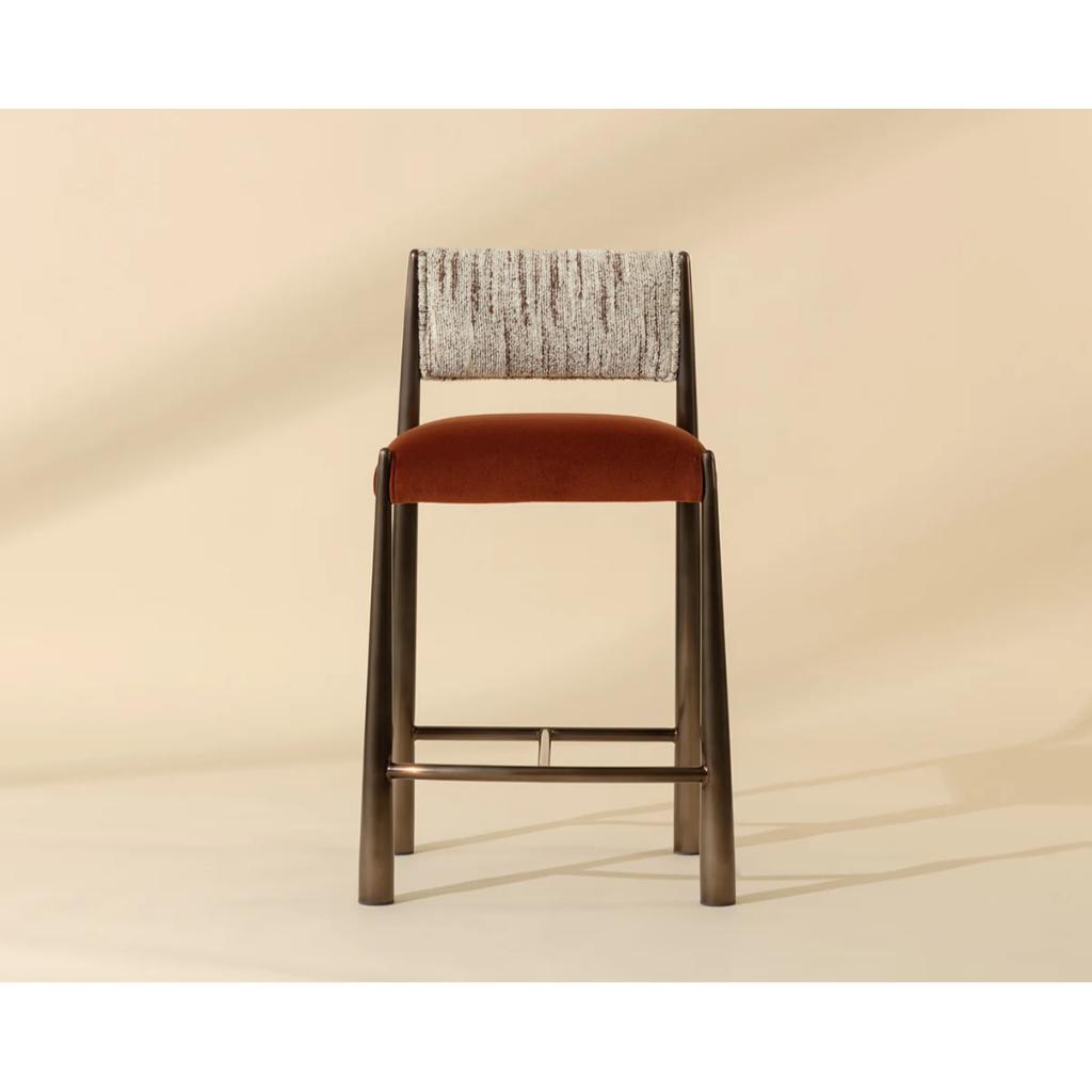 SUNPAN Bayard Faux Leather Counter Stool