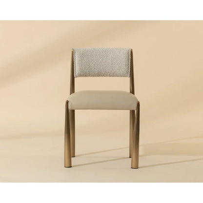 SUNPAN Bayard Faux Leather Armless Dining Chair