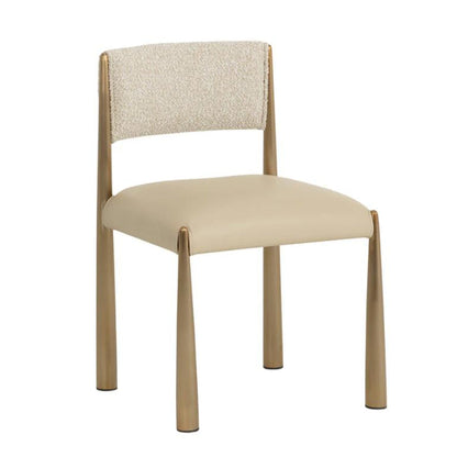 SUNPAN Bayard Faux Leather Armless Dining Chair