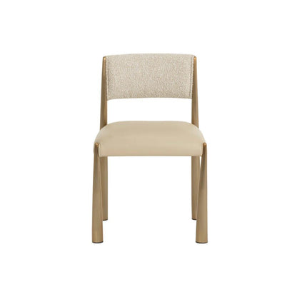SUNPAN Bayard Faux Leather Armless Dining Chair