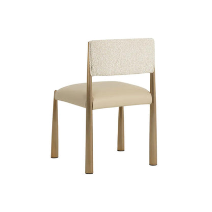 SUNPAN Bayard Faux Leather Armless Dining Chair