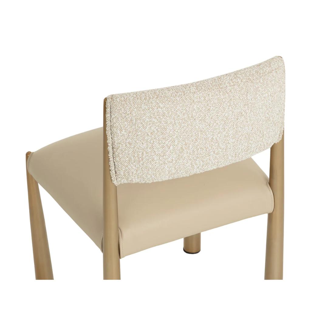SUNPAN Bayard Faux Leather Armless Dining Chair