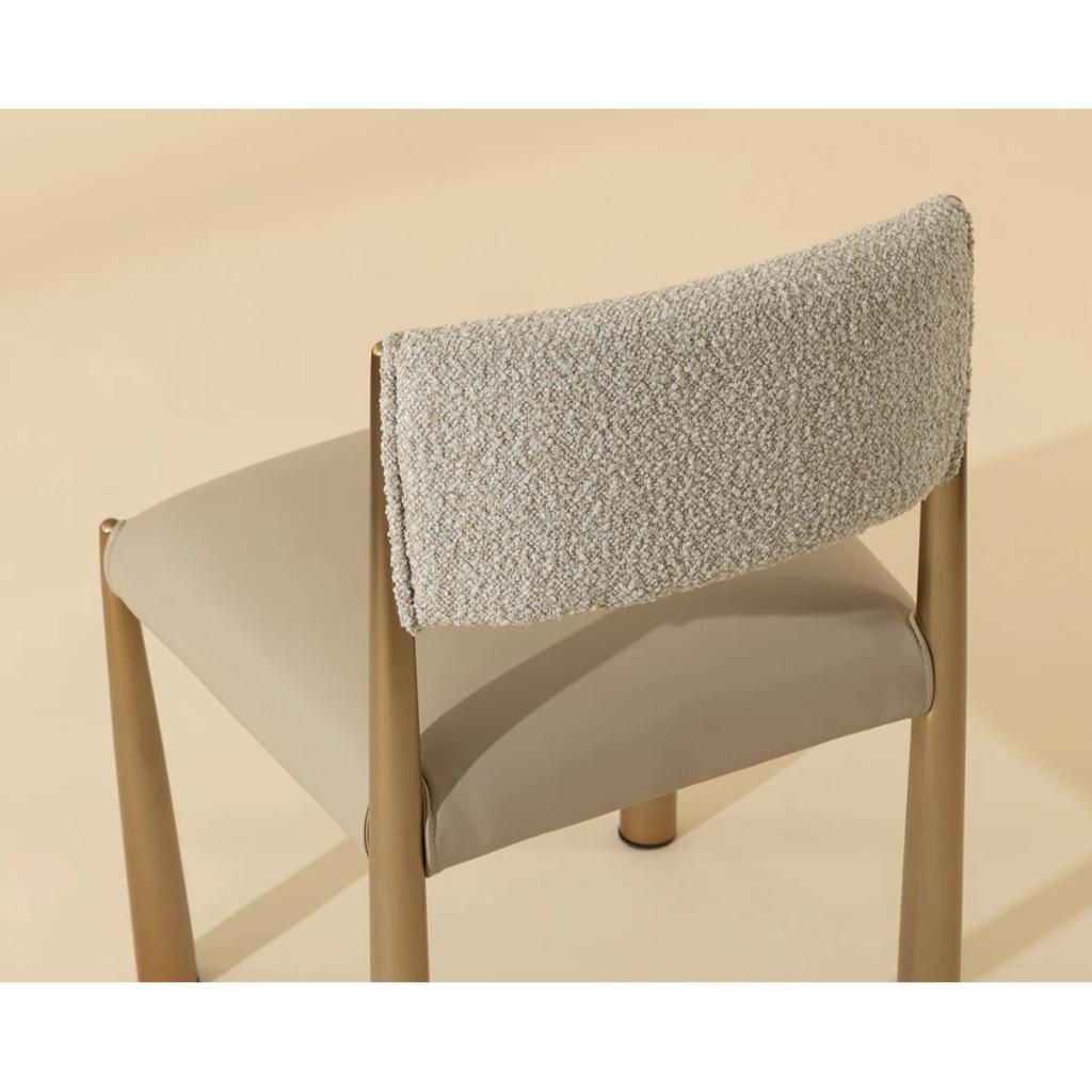 SUNPAN Bayard Faux Leather Armless Dining Chair