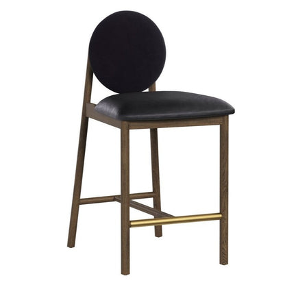 SUNPAN Orabell Mid-Century Faux Leather Counter Stool