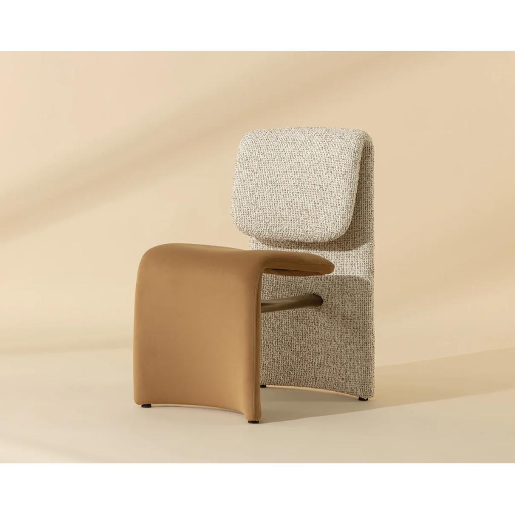 SUNPAN Dunnington Fabric Armlsss Dining Chair