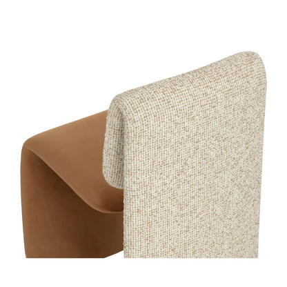 SUNPAN Dunnington Fabric Armlsss Dining Chair