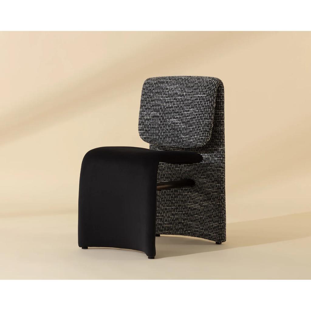 SUNPAN Dunnington Fabric Armlsss Dining Chair