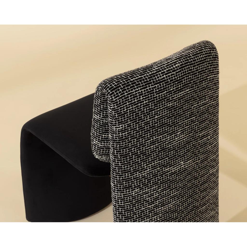 SUNPAN Dunnington Fabric Armlsss Dining Chair