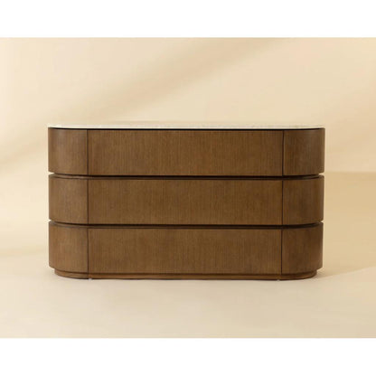 SUNPAN Caldora Three Drawers Wood Dresser