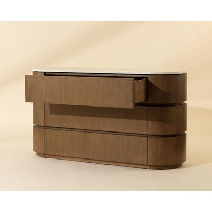 SUNPAN Caldora Three Drawers Wood Dresser