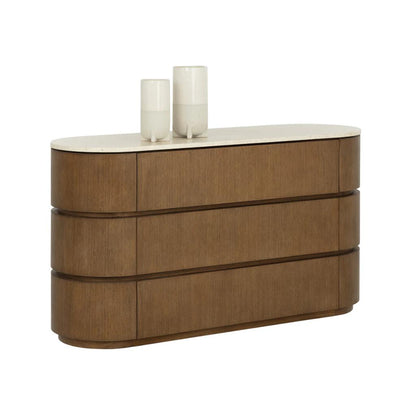 SUNPAN Caldora Three Drawers Wood Dresser