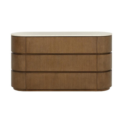 SUNPAN Caldora Three Drawers Wood Dresser